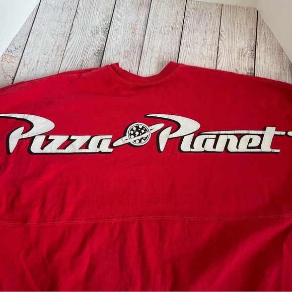 DISNEY Toy Story Red Pizzq Planet Spirit Jersey Medium - Picture 8 of 9